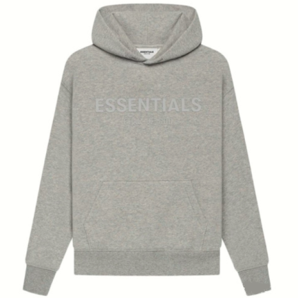 Essentials Deep floral gray hoodie - Kids