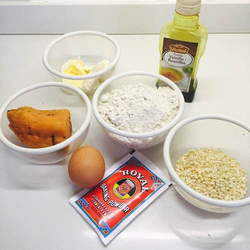 01. Ingredientes para las galletas de avena y batata en blog de fitness para mujeres