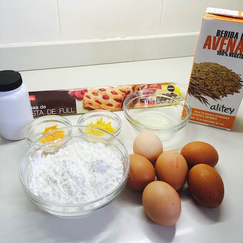 01. Ingredientes para pastel de leche fit en blog de fitness para mujeres con recetas fitness