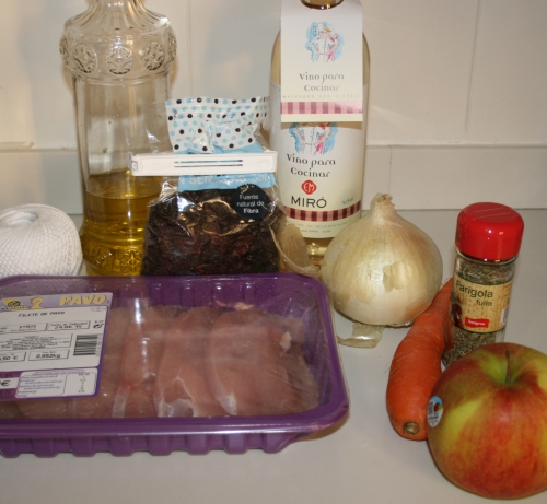 01. ingredientes rollitos de pavo rellenos