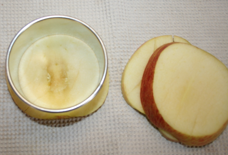 03. Cortar manzanas Piruletas manzana