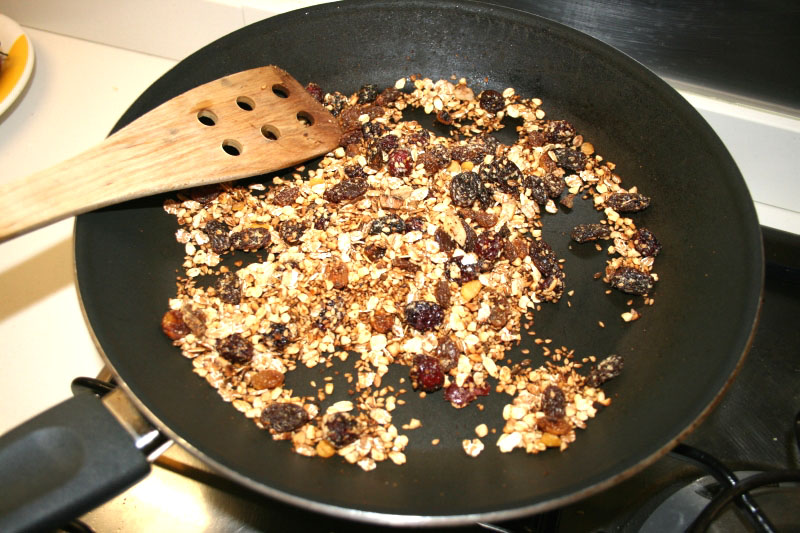 04. Dorar los ingredientes de Barritas energéticas caseras en blog de fitness