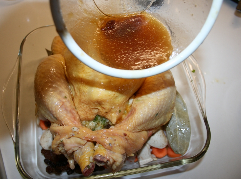 05. La salsa de miel para el pollo relleno al horno en blog de recetas fitness y blog de fitness para mujeres