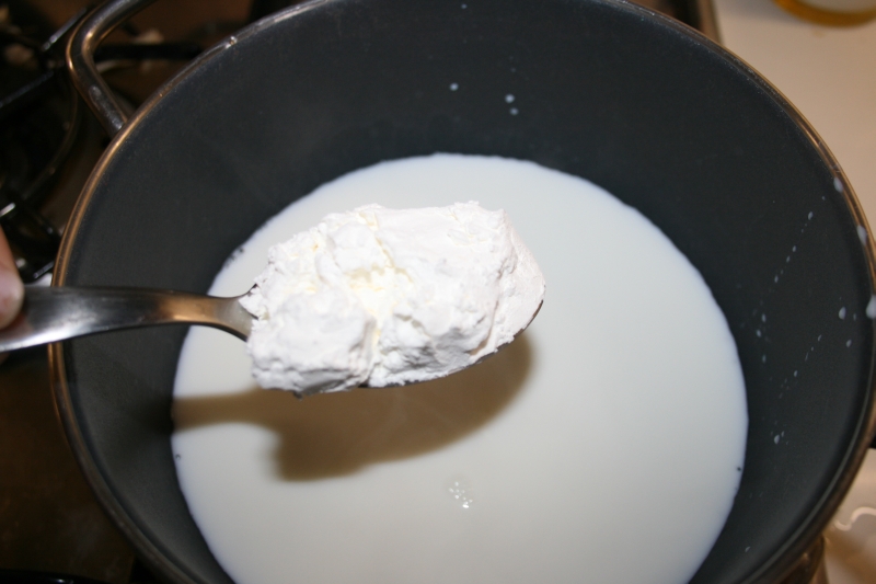 06. Maizena para la receta fitness del pastel de setas fitness