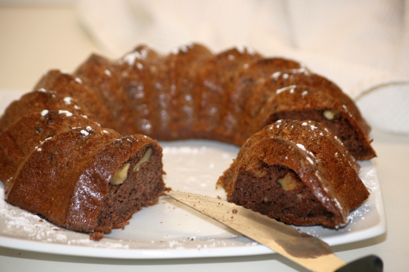 07. bizcocho de chocolate y plátano en blog de fitness