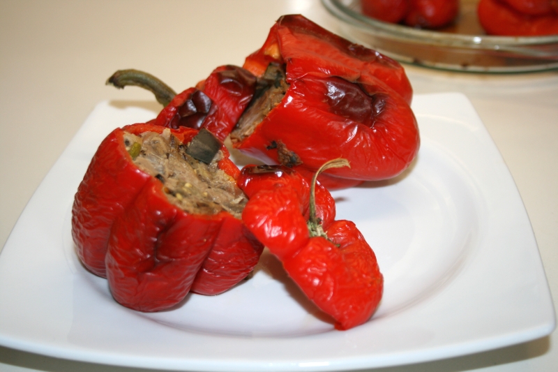 08. Receta fitness de pimientos rojos bodegón listo