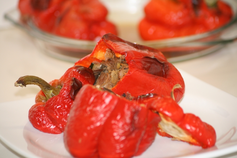 09. Receta fitness de pimientos rojos bodegón listo