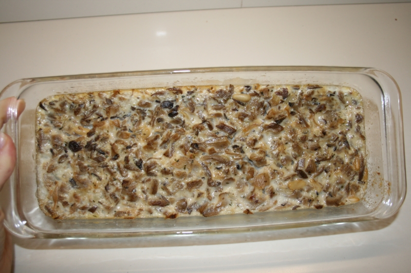 11. Bodegón del pastel de setas fitness en blog de recetas fitness