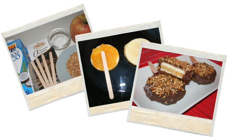 Piruletas de manzana crujientes en blog de fitness home