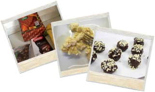 bombones de chocolate y plátano en blog de recetas fitness y blog de fitness para mujeres